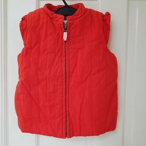 Tea Collection Quilted Canvas Girls Vest sz 7